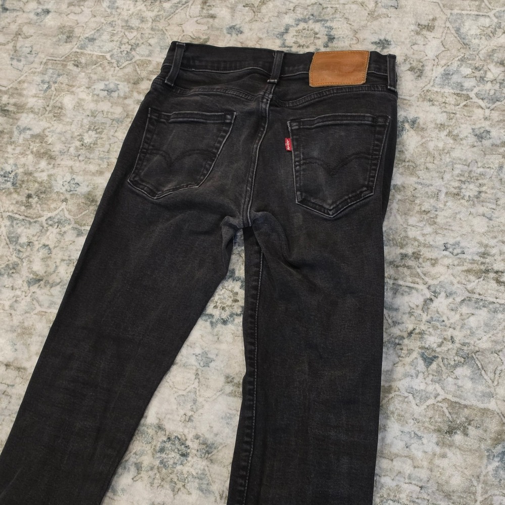 Levis Premium 511 Slim Fit Jeans Mens 28x30 Washed Black Denim Pants
